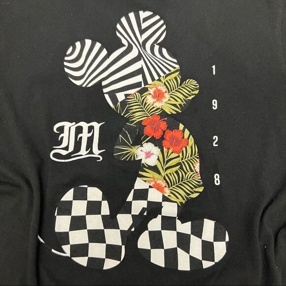 Disney Collection by Neff Mickey Mouse Checker Print Cotton Tee - Picture 2 of 10